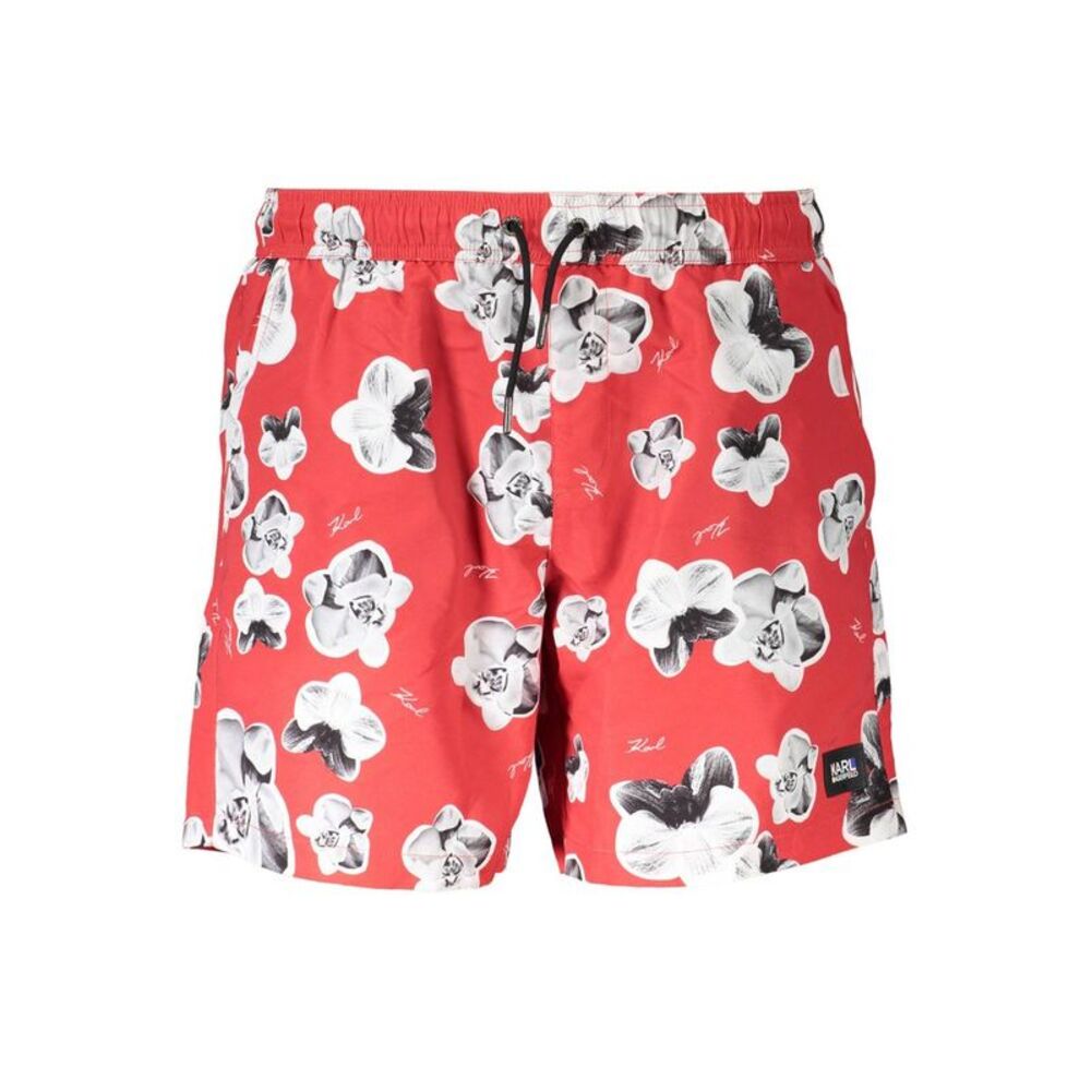 Karl Lagerfeld Red Polyester Men's Swim Men's Trunk